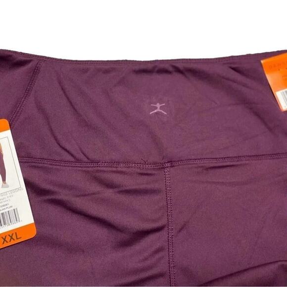 Danskin Women's Active Leggings Side Pockets Soft Italian Plum XXL NWT - Picture 5 of 6